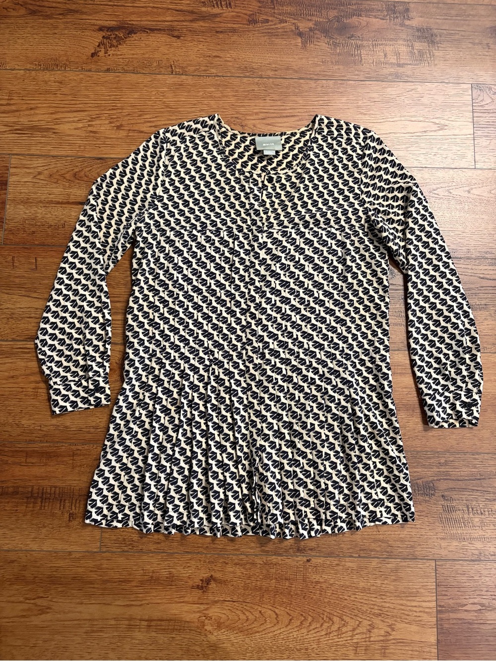 Maeve Anthropologie Long Sleeve Swing Tunic Top Size Small